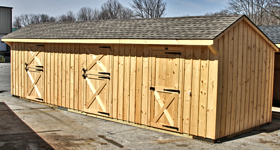 10x36 Shed Row Barn with (2) 10x12 Stalls