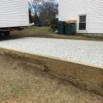 Uneven Ground Leveled for Shed