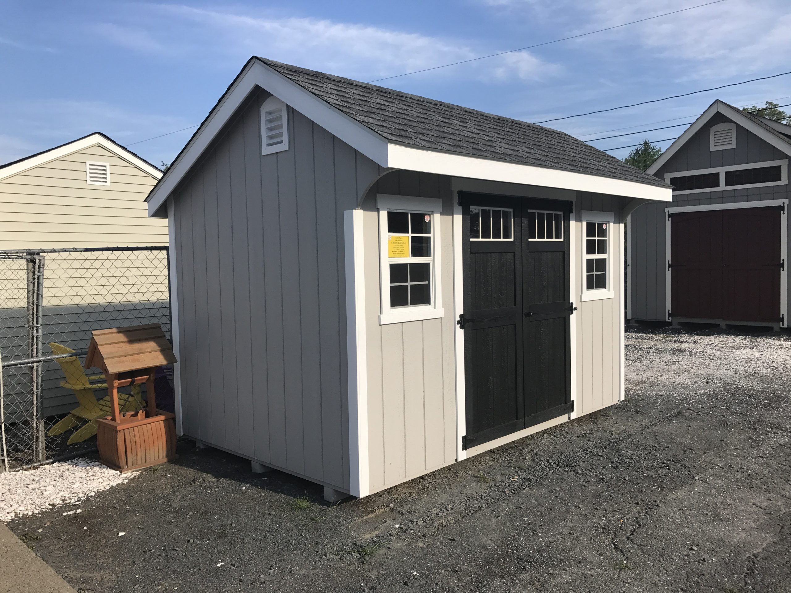 Shed with Front Door and Windows